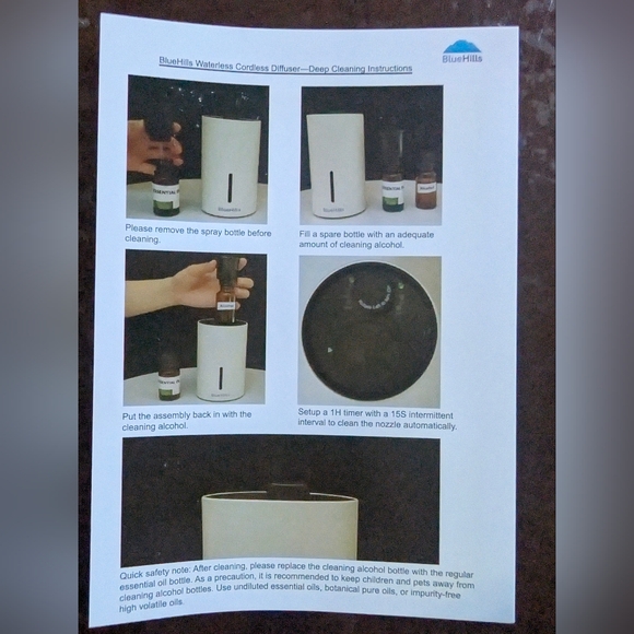 NEW Blue Hills Waterless Essential Oil Diffuser..Rose Gold.. - Picture 2 of 2